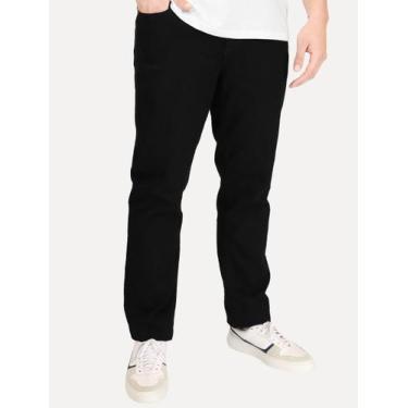 Imagem de Calça Tommy Hilfiger Masculina Regular Straight Denton Chelsea Preta T