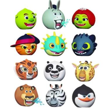 Imagem de Kit Com 3 Bolinhas Esguicho Para Banho Dreamworks KouKou