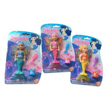 Imagem de Brinquedo Mini Boneca Sereia Pocket Sortida Infantil - 2 un - Company 