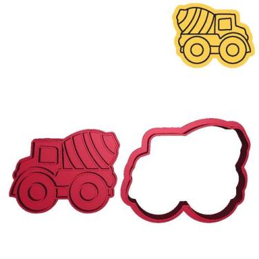 Imagem de Cortador Marcador Caminhão Betoneira Obra Construção - DOCEIMPRESSO,  