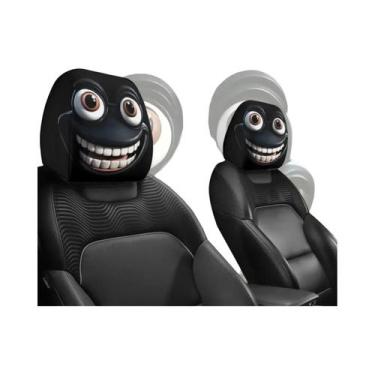 Imagem de Capa De Almofada Para Carro Com Estampa De Rosto Sorridente 2 Peças Ma