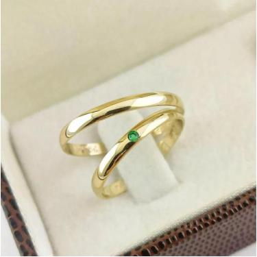 Imagem de Par alianças de Ouro 18k 2mm 6 Gramas Anatômica - Sheju Joias E Alianç