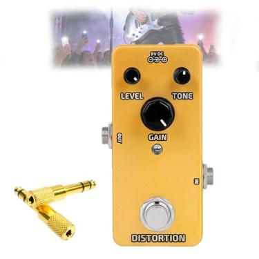 Imagem de Mini Pedal De Efeito Para Guitarra, Pedal De DistorçãO Com Adaptador De 3,5 Mm Para Conectar Fones De Ouvido, Ideal Para Guitarra EléTrica, PráTica E Aulas