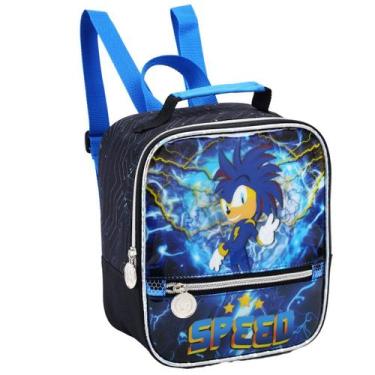 Imagem de Lancheira Térmica Merendeira Alça Costas Regulável Meninos Escolar - S