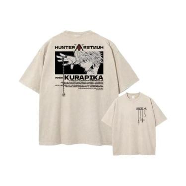 Imagem de Camiseta Unissex Vintage Hunter X Hunter Anime Com Estampa Gráfica Áci