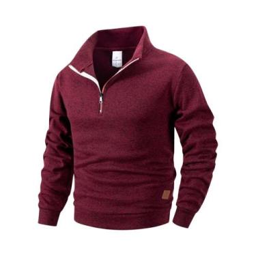 Imagem de Moletom Masculino De Manga Longa Com Zíper Frontal Para Primavera E Ou