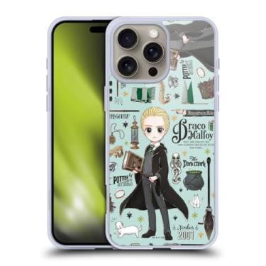 Imagem de Head Case Designs Capa de gel macio oficialmente licenciada com estampa Harry Potter Draco Relíquias da Morte XXXVII compatível com Apple iPhone 16 Pro Max