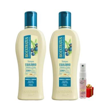 Imagem de Kit 2 Shampoo Equilibrio 250 ml Bio Extratus + Presente Lourre 15ml - 