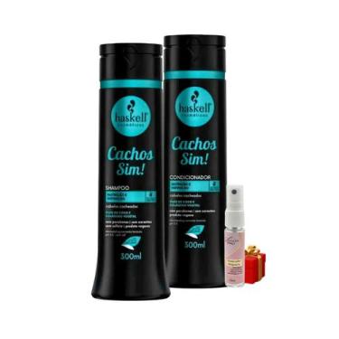 Imagem de Kit Haskell Cachos Sim Definição Shampoo 300ML + 1 Condicionador 300ML