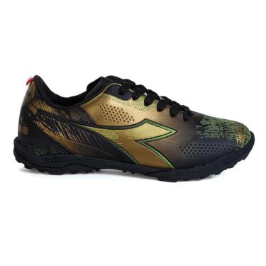 Imagem de Chuteira Unissex Diadora Agilitá Society Preto e Dourado-Unissex