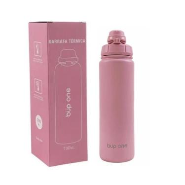 Imagem de Garrafa Térmica Easy Open Bup One 700ml Estilo Elegância, Rosa