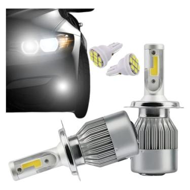 Imagem de Super LED Farol Carro Lampada H7, Lampada H4, LED H4, Lampada LED, H11, H8, H27, H1, H3, Hb(Branco-frio,H8/H9/H11)