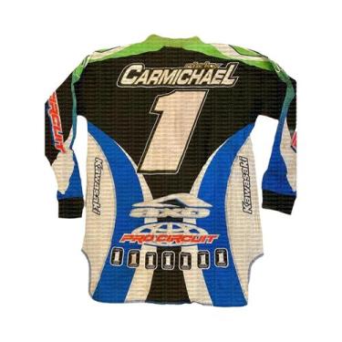 Imagem de Camisa De Motocross Masculina De Secagem Rápida De Manga Longa Kawasak