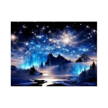 Imagem de Kit De Pintura Em Diamante 5D Evershine Paisagem Montanha Lago Céu Est