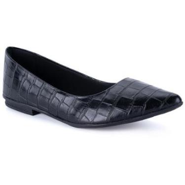 Imagem de Sapatilha Feminina Animal Print Elegante Bico Fino Confortável Luxo-Feminino