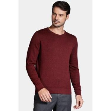 Imagem de Tricot Aramis Manga Longa em Gola Careca Bordeaux-Masculino