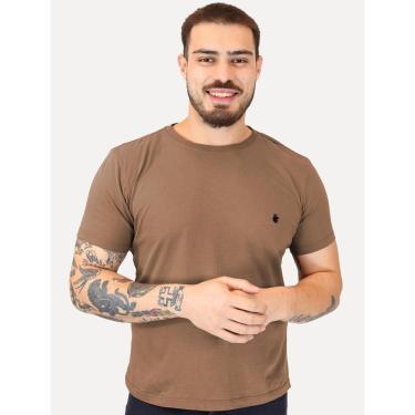 Imagem de Camiseta Von der Volke Masculina Origineel Velvet Dark Lion Marrom-Masculino