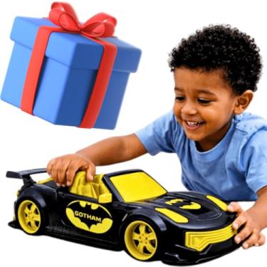 Imagem de Carrinho Esportivo Grande Escala 1:12 Brinquedo Personagem Herois selo Inmetro presente menino 3 anos não precisa de pilhas custo beneficio (Gothan)