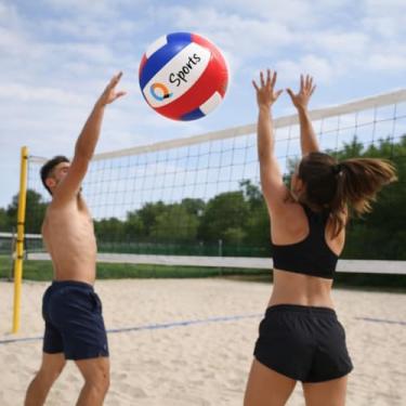 Imagem de Bola de Vôlei Tamanho Oficial Ideal para Praia e Quadra Jogo Treino Areia
