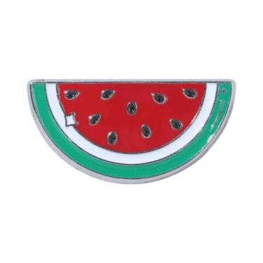 Imagem de Broche Esmaltado De Melancia De Verão Em Formato De Fruta, Decoração P