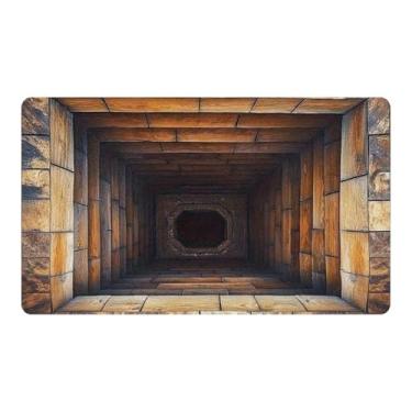 Imagem de Tapete Illusion 3D | Almofada de pelúcia macia | Tapete antiderrapante com design de furo ilusão 3D - para casa, sala de estar, cozinha, banheira, vaso sanitário, porta da frente, apartamento, local