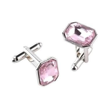 Imagem de Abotoaduras Masculinas Luxuosas Coloridas Azuis, Vermelhas, Rosas E Pr