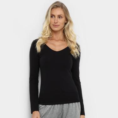 Imagem de Camiseta Hering Básica Manga Longa Feminina-Feminino