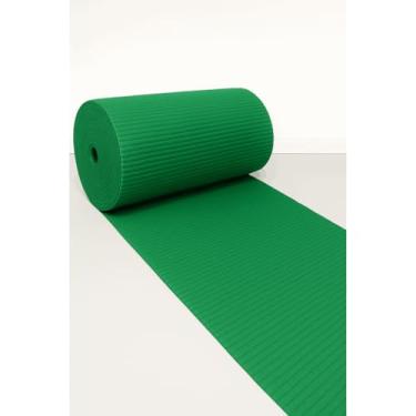 Imagem de Tapete Passadeira Emborrachado Antiderrapante PVC por Metro – 1 a 3 Metros(Verde Liso,1m x 45cm)
