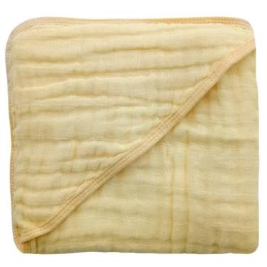 Imagem de Kit 2 Toalhas de Banho com Capuz para Bebê Tecido Fralda Soft Enxoval 