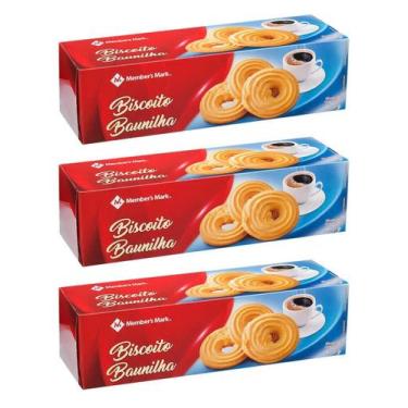 Imagem de Kit 3 Biscoito Alemâ De Baunilha Member'S Mark Pacote 400G