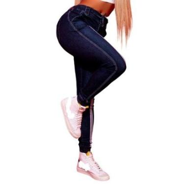 Imagem de Calça Jogger Jeans Feminina Pit Bull Jeans Mais Conforto 63018-Feminino