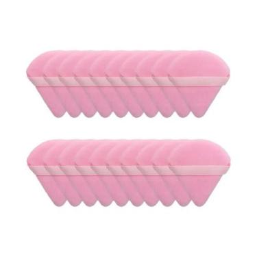 Imagem de Puff De Pó Triangular Macio E Peludo 2/5/10/20 Peças Para Uso Úmido E 