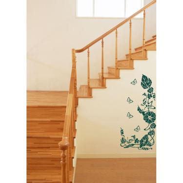 Imagem de Adesivo Decorativo de parede Floral planta serve em vidro