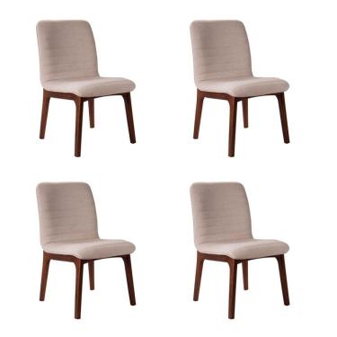 Imagem de Conjunto com 4 Cadeiras de Jantar Rohe Cru