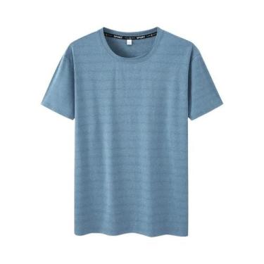 Imagem de Camiseta Oversized Masculina plus Size 5XL 6XL De Secagem Rápida Com G