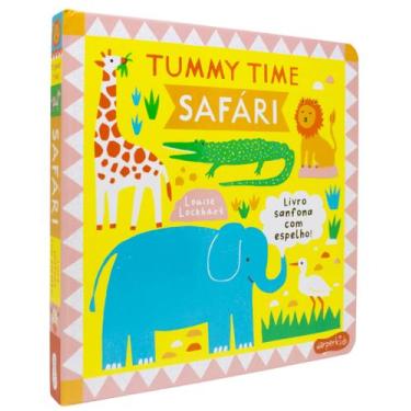 Imagem de Livro - Tummy Time: Safári  Um livro ilustrado, sanfonado e com espelh