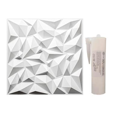 Imagem de Revestimento 3D Decorativos De Parede 8M²  Choc + 3 Colas Pu