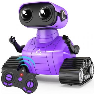 Imagem de Robô Emocional Programável Roxo – Playsheek “Emo Robot” com Controle Remoto, Dança e Luzes LED para Crianças a Partir de 3 Anos