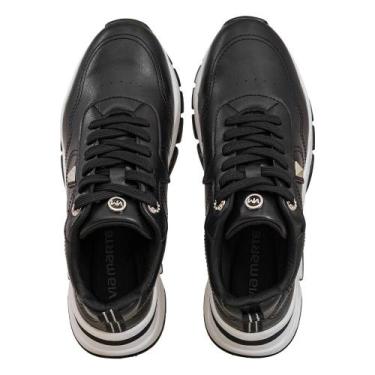 Imagem de Tênis Casual Branco Sola Robusta  Via Marte, Preto, 37