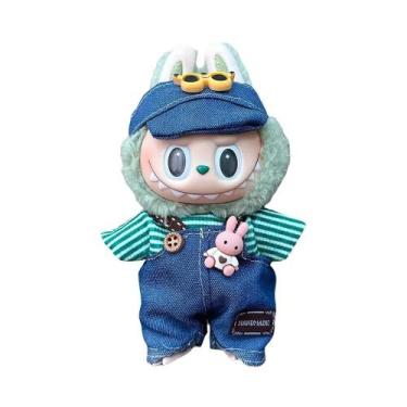 Imagem de Conjunto de roupas de mini boneca de pelúcia acessórios para 17cm labu