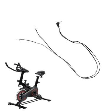 Imagem de Cabo Conector Bicicleta Spinning Monitor Cardiaco Batimentos Esteira B