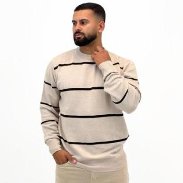 Imagem de Blusa de Lã Mormaii Listrada Gola Redonda Masculina-Masculino