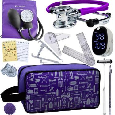 Imagem de Kit Fisioterapia Maleta Goniometro Martelo Buck Completo - Love Saude,