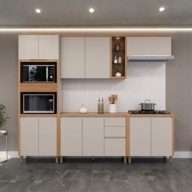 Imagem de Conjunto de Cozinha Allure Linea Brasil 5 Pecas Torre Quente Armarios e Balcoes