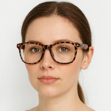 Imagem de Armação Óculos Grau Unissex Quadrado Grande Moderna