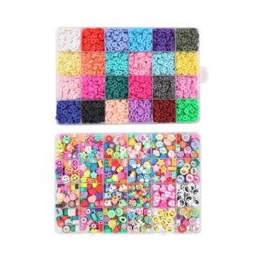 Imagem de Kit DIY Para Fazer Pulseiras De Contas De Argila: Conjunto De Argila P