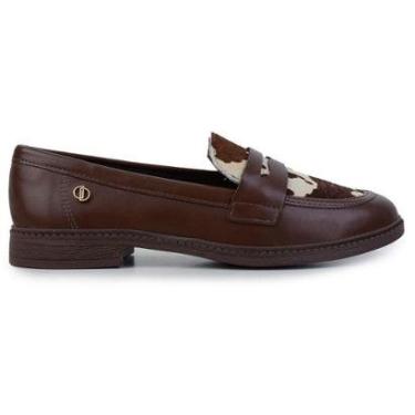 Imagem de Mocassim Feminino Dakota Animal Print Marrom - D2621-Feminino