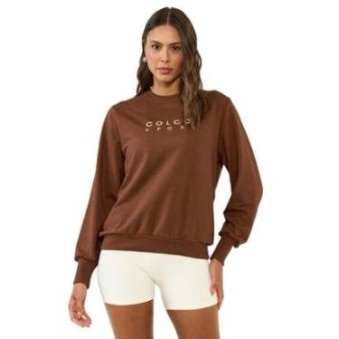 Imagem de Moletom Colcci Comfort Fit Marrom Marissa Feminino-Feminino