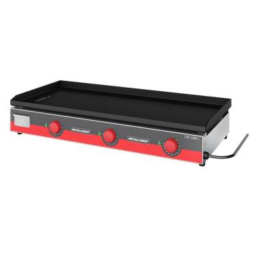 Imagem de Chapa Bifeteira Elétrica Light Metalcubas Cbe1200l 120 X 52,5cm 220V 6,4mm Aço Inox Mtc0090(23444)