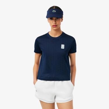 Imagem de Camiseta Lacoste Modelagem Ajustada Ultra Dry De Tênis Feminina-Feminino
